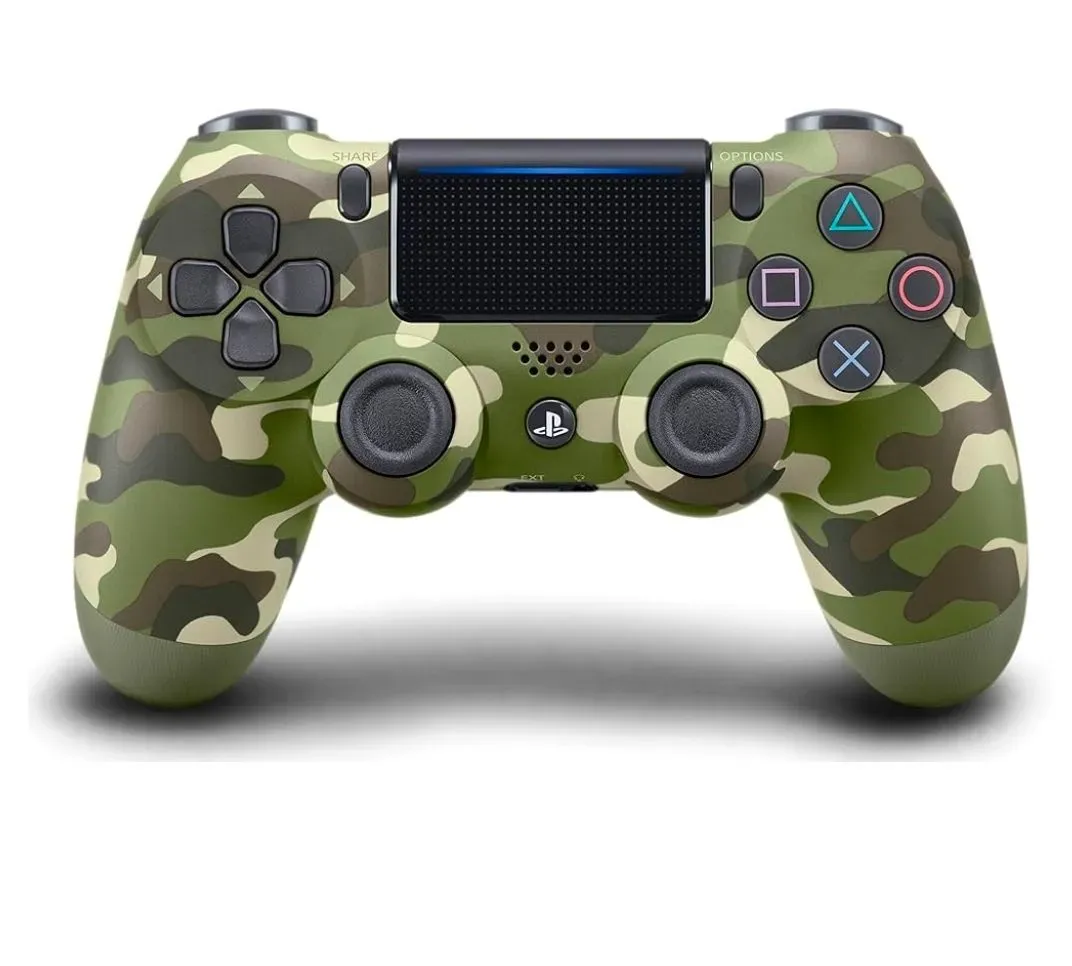 4 Wireless Controller for PlayStation 4 - Green Camouflage (Renewed) - image 1