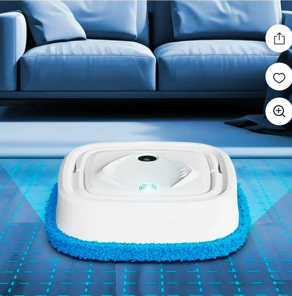 Robotic Floor Cleaner – 10" Sweeping and Mopping Machine with 1200mAh Battery, Automatic Mop and Vacuum for Hardwood, Tile, and Carpet - image 1