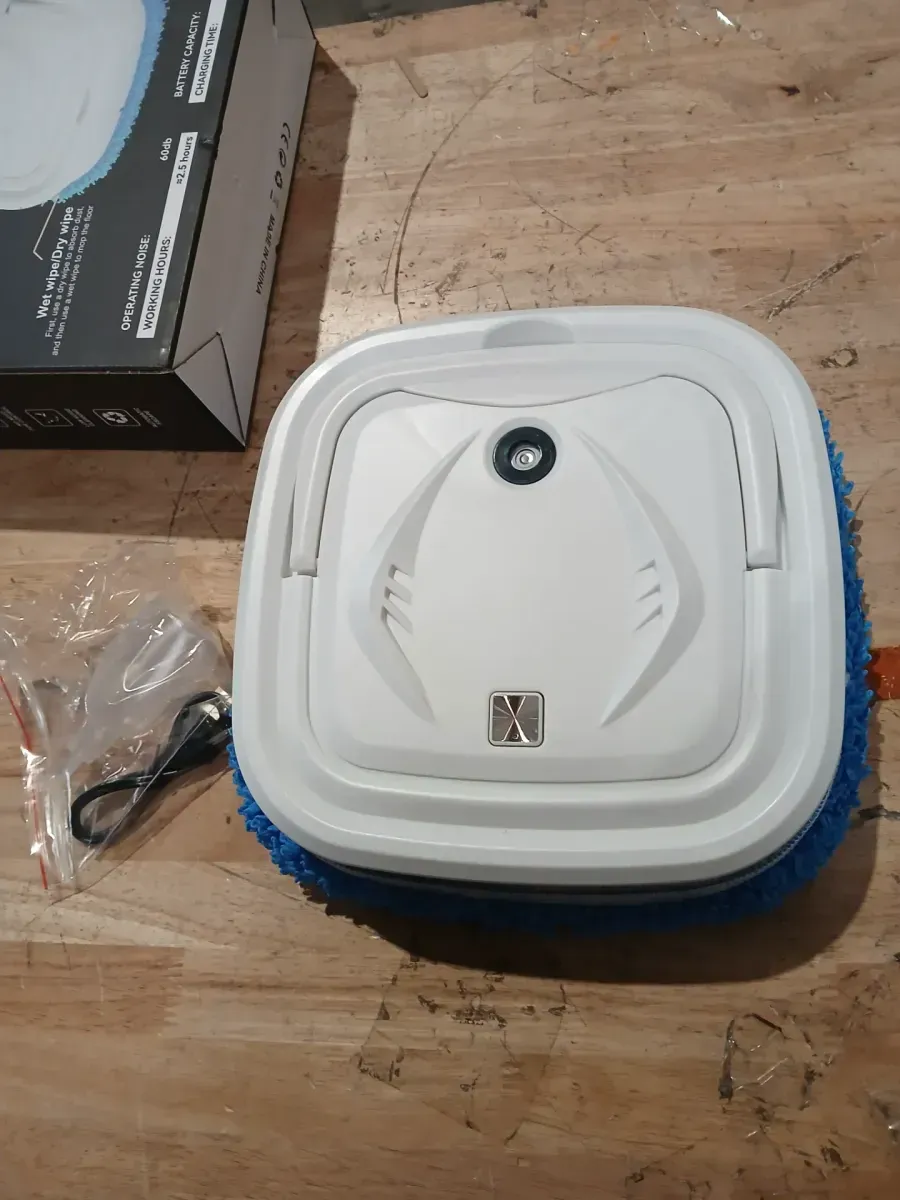 Robotic Floor Cleaner – 10" Sweeping and Mopping Machine with 1200mAh Battery, Automatic Mop and Vacuum for Hardwood, Tile, and Carpet - image 3