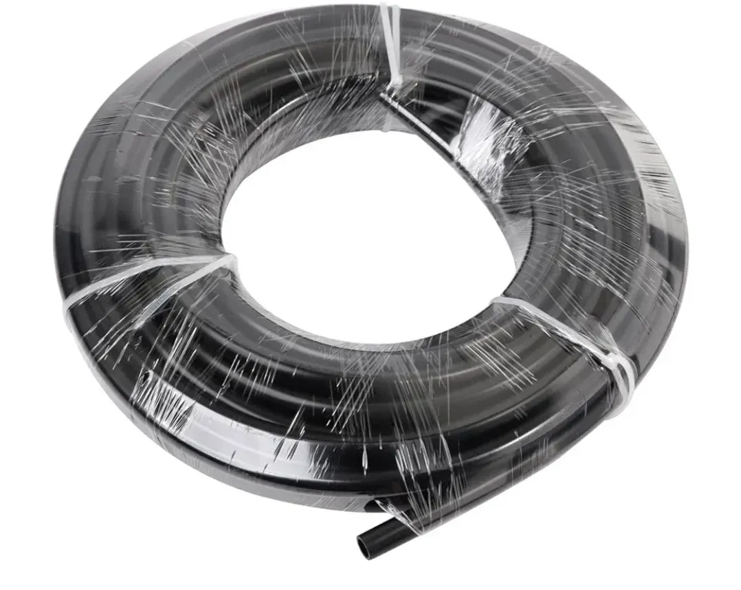 LokoCar Nylon Air Line 50ft 3/8" OD Pneumatic Nylon Tube DOT Approved SAE J844 Airline For Air Brake Tubing or Fluid Transfer Black - image 1