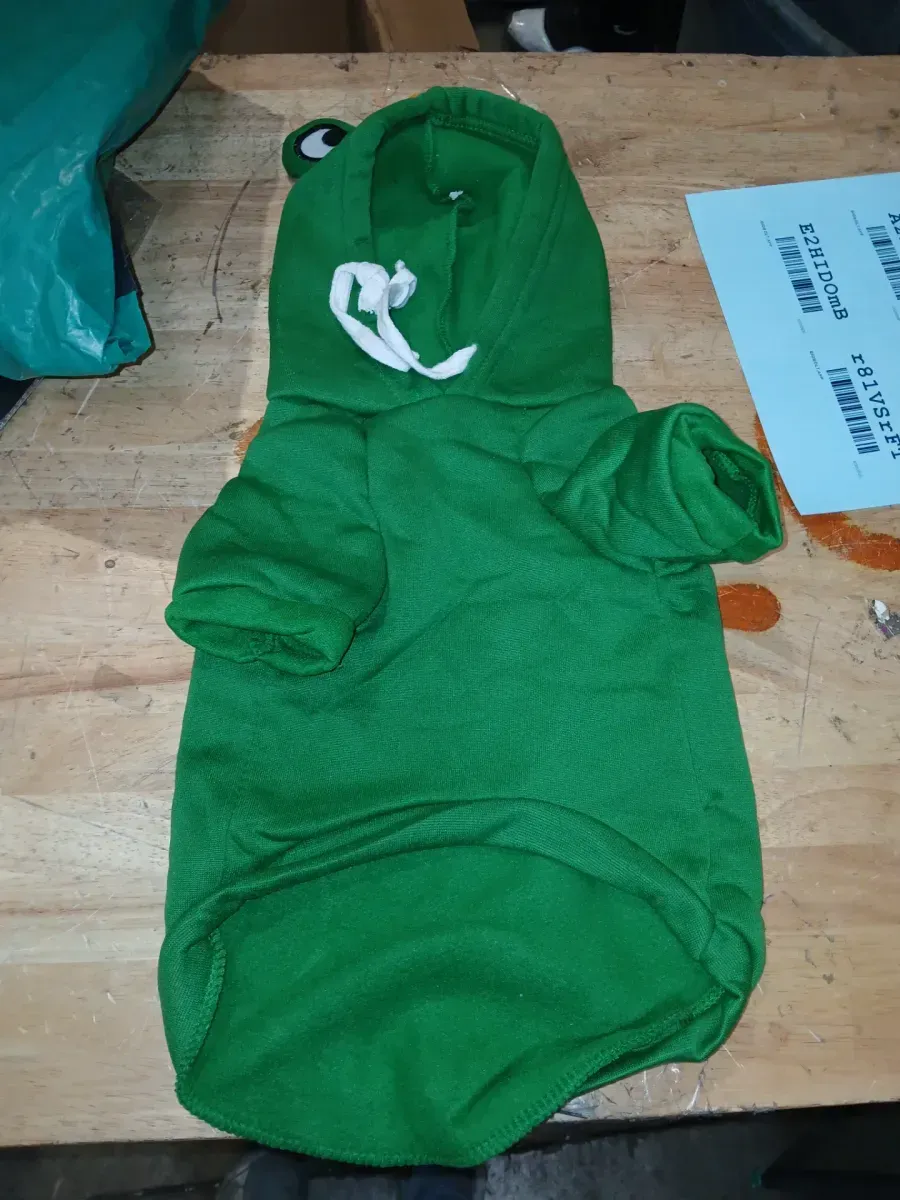  Pet Frog Costume Halloween Costume for Small Medium Dogs, Dog Frog Costume Green Frog Dog Hoodie Dog Sweater Coat, Cats Puppy Dog Cosplay Costume for Halloween Christmas Birthday Party Photo Props - image 2