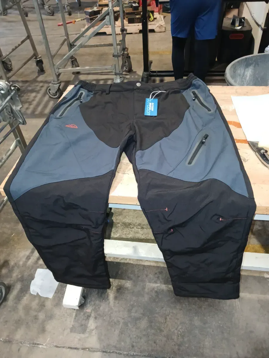 *** Size XXL *** YSENTO Men's Fleece Lined Ski Snow Pants Winter Waterproof Softshell Insulated Hiking Cargo Pants - image 2