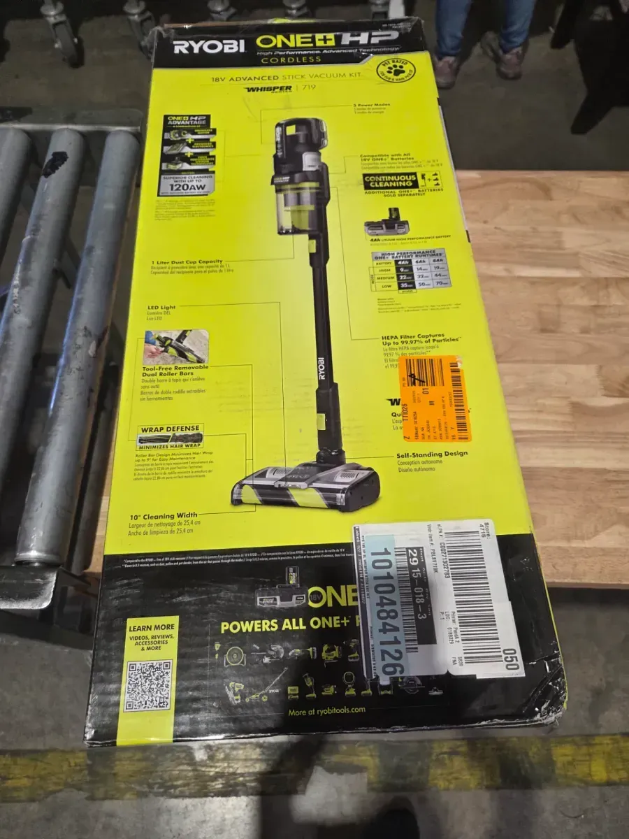 ONE+ HP 18V Brushless Cordless Advanced WHISPER Series Stick Vacuum Kit with Hand Vacuum, 4.0 Ah Battery, and Charger - image 2