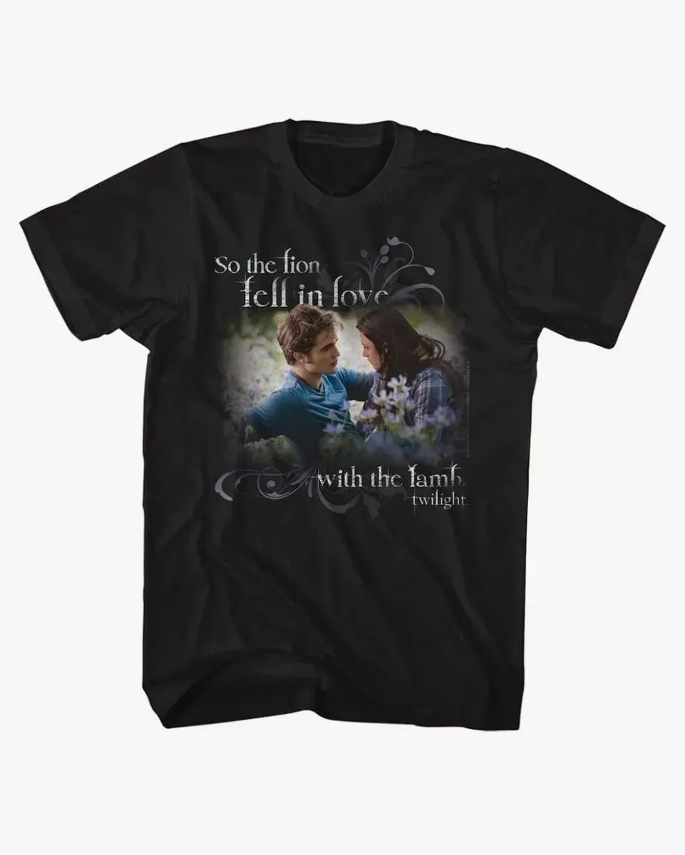 *** Size 3XL *** Twilight T Shirt Edward Cullen Lion in Love with Lamb Adult Short Sleeve T Shirts Twilight Movies Graphic Tees - image 1