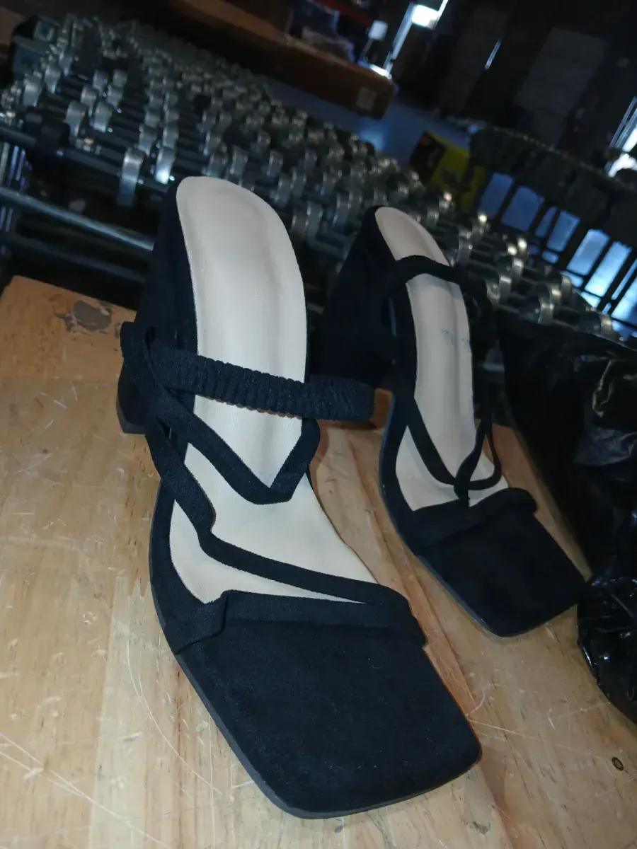 *** Size 6 *** Women's Plus-Size High-Heel Sandals — Wide Fit, Square Toe, Block Heel - image 2