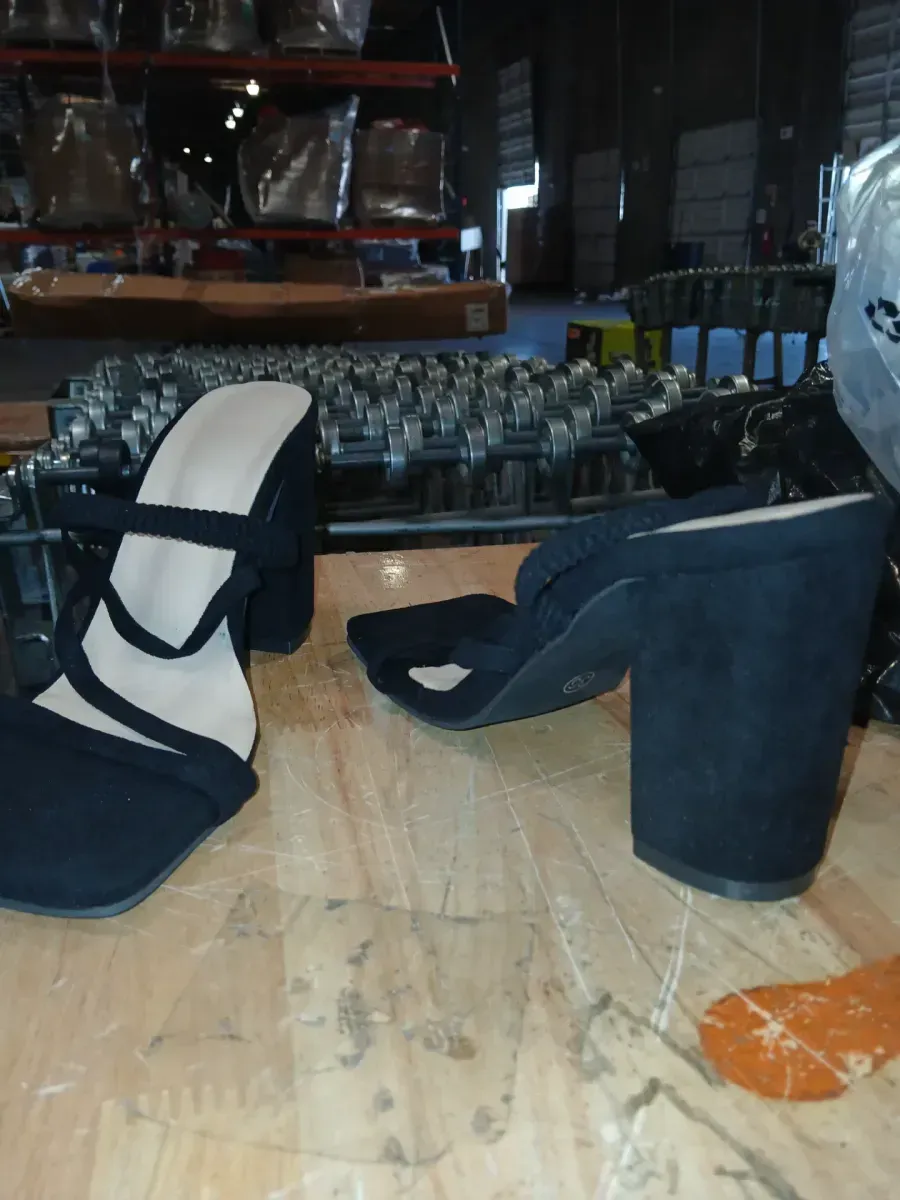 *** Size 6 *** Women's Plus-Size High-Heel Sandals — Wide Fit, Square Toe, Block Heel - image 3