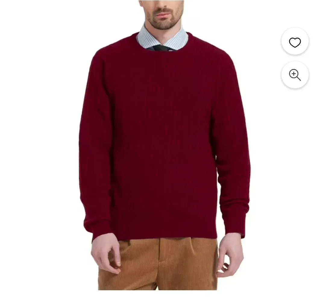 *** Size M *** Kallspin Men’s Wool Blend Crew Neck  - image 1