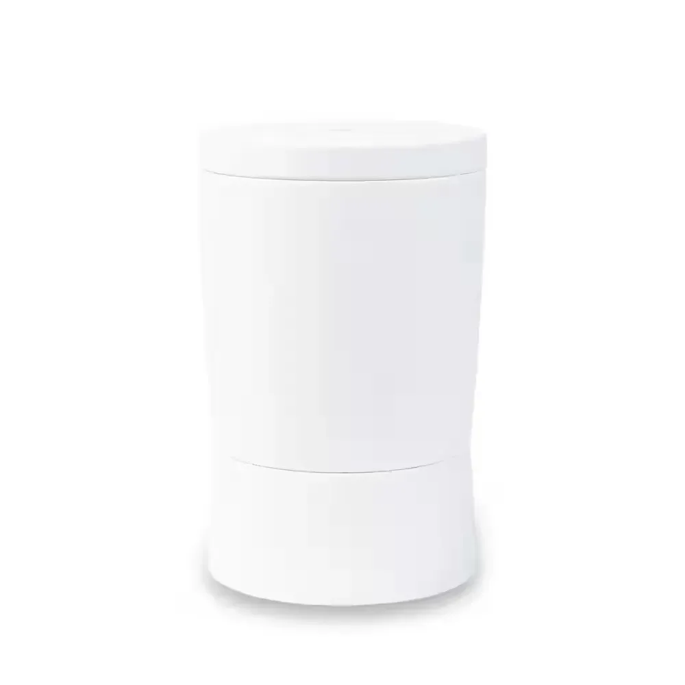 In-Pool Table with Umbrella Holder and Built-In Cooler for Tanning Ledge and Sun Shelf, Poolside Table, White - image 1