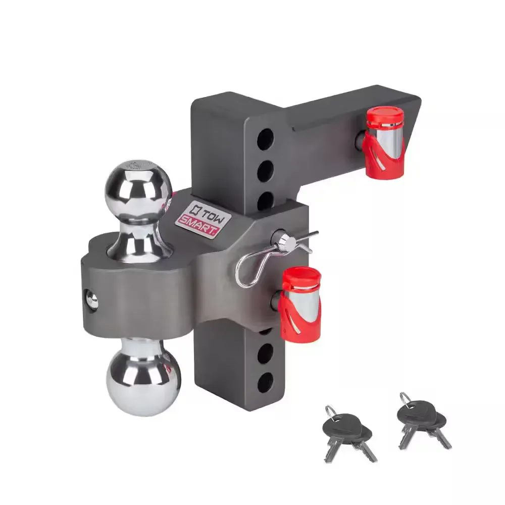 Class 5, 12,500 lbs. 6 in. Drop to 6 in. Rise, Adjustable Trailer Hitch Dual Ball Mount - image 1