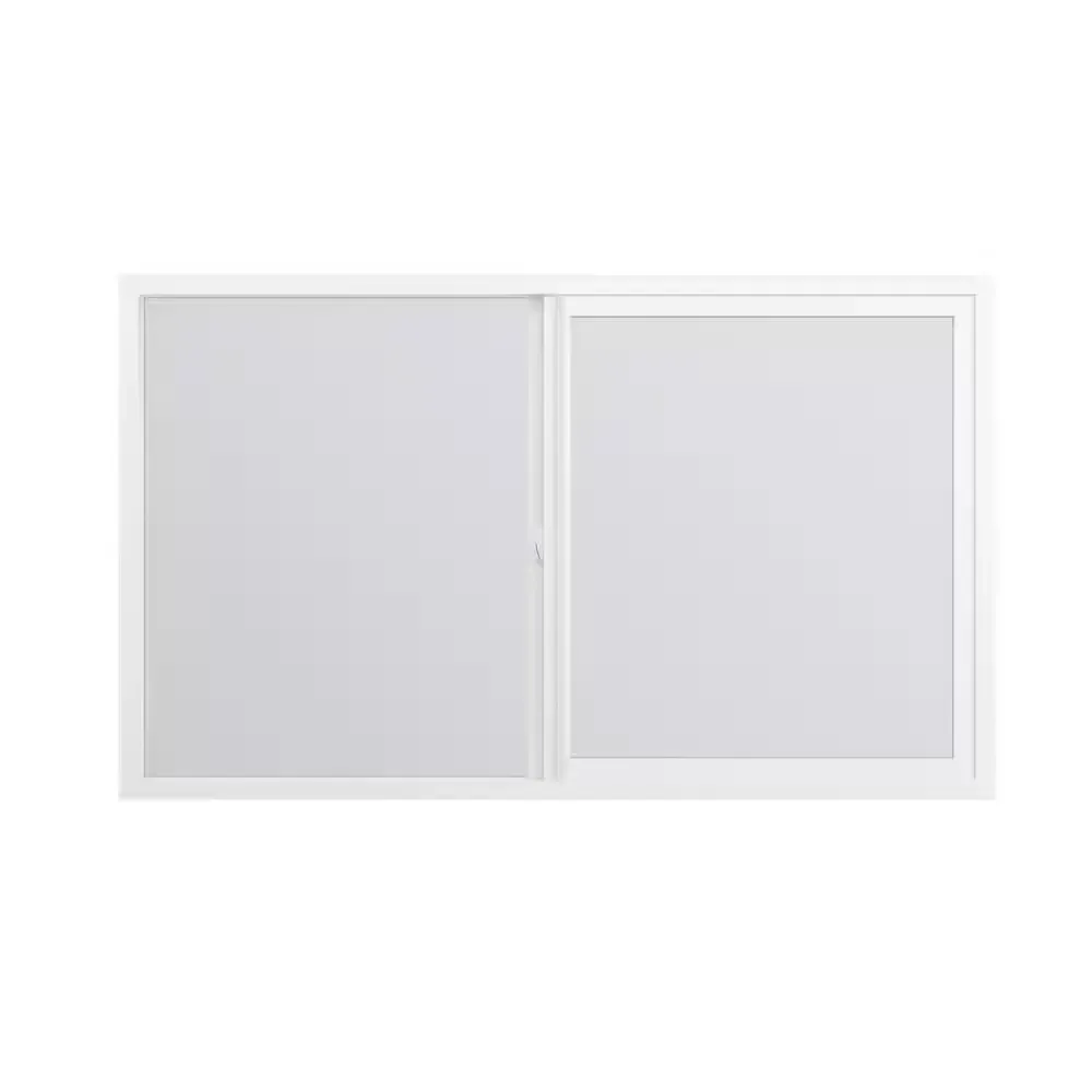 V150 Series 48 in. x 36 in. XO Left-Hand Sliding White Vinyl Window with Low-E Argon and Screen Meets Title 24 - image 1