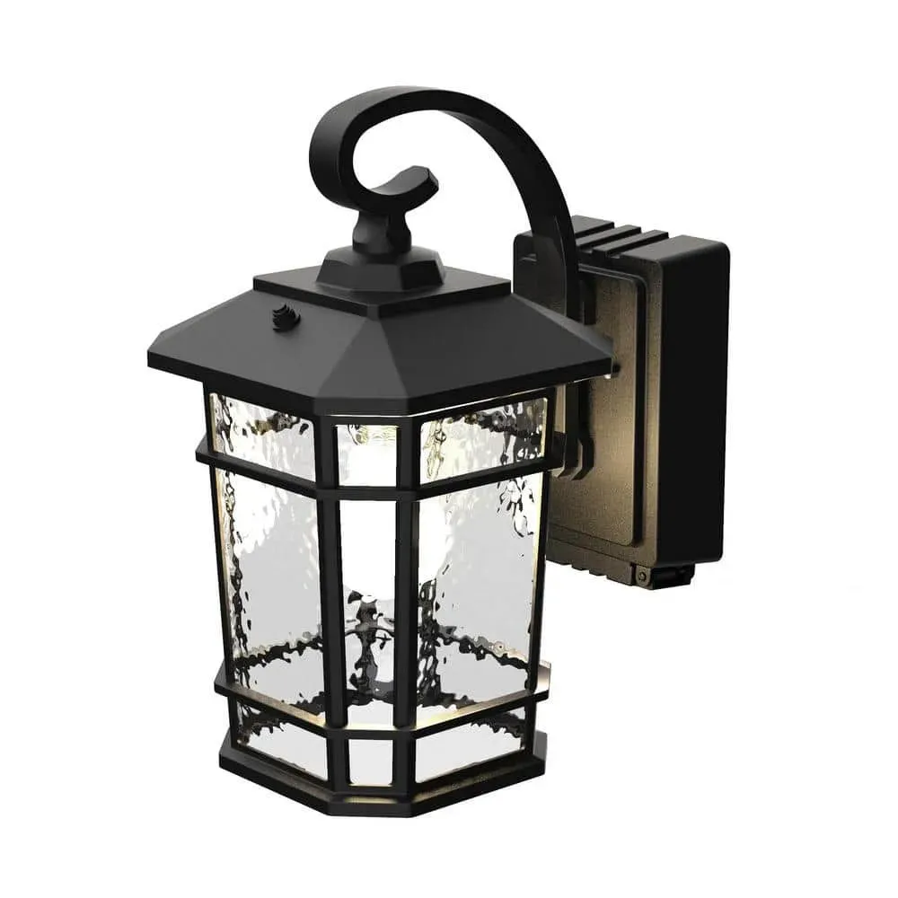 KODA Williams Black Outdoor LED Wall Lantern with Power Outlet - image 1