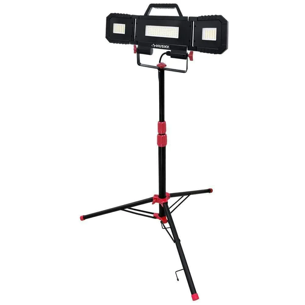 Husky 7000-Lumen Multi-Directional LED Tripod Work Light - image 1