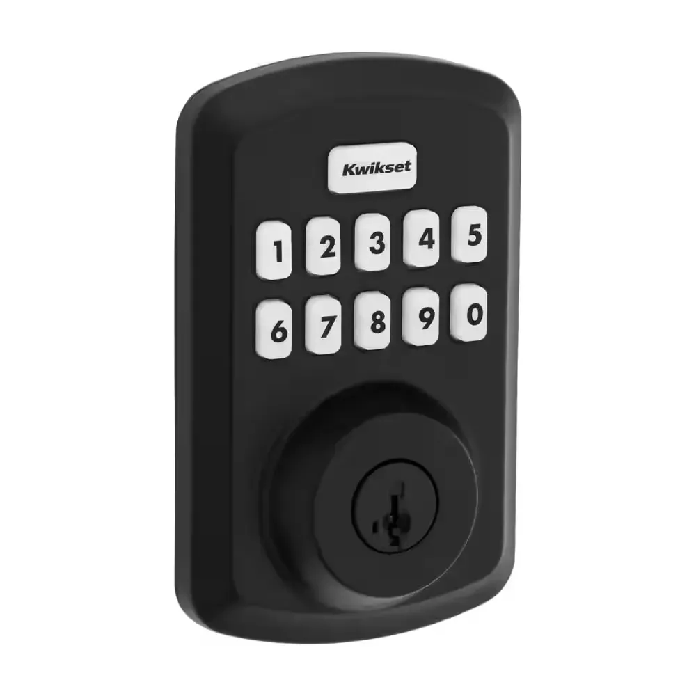 Powerbolt 250 10-Button Keypad Matte Black Transitional Electronic Deadbolt Door Lock - image 1
