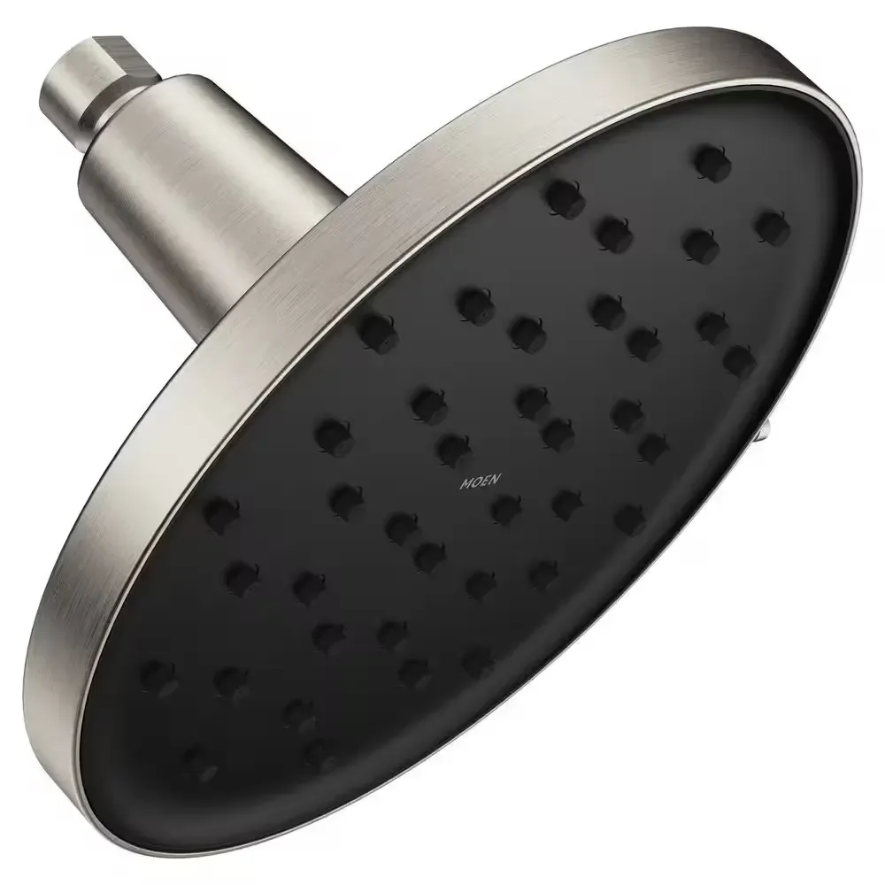 Verso 8-Spray Patterns with 1.75 GPM 9 in. Wall Mount Fixed Shower Head with Infiniti Dial in Spot Resist Brushed Nickel - image 1