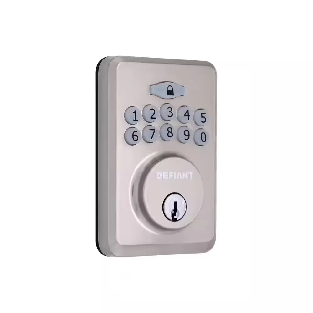 Defiant Electronic Keypad Deadbolt Lock - Satin Nickel - image 1