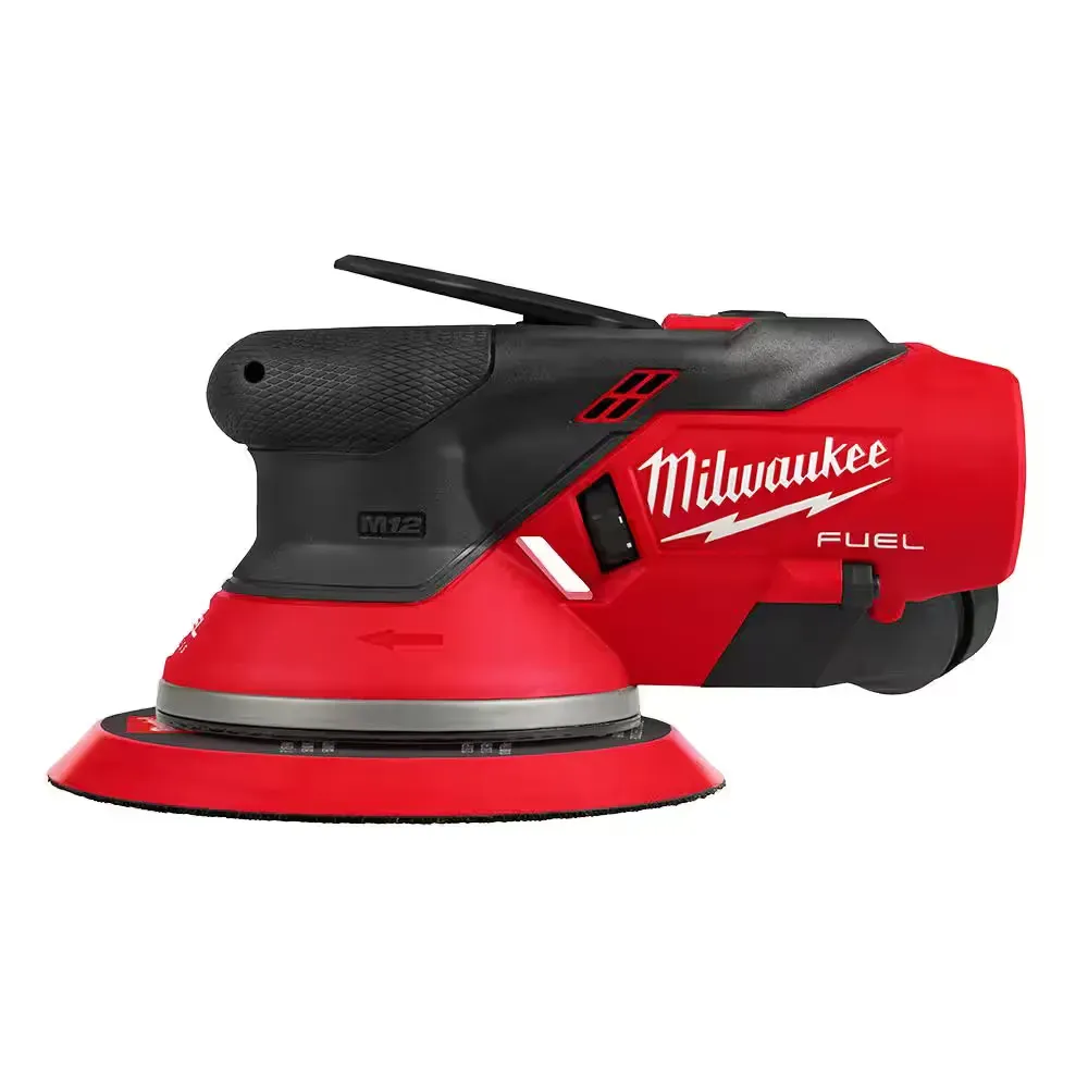 ***Broken button, but functional*** M12 FUEL 12V Lithium-Ion Brushless Cordless 6 in. Random Orbital Sander (3/16 in. Orbit) Tool-Only - image 1