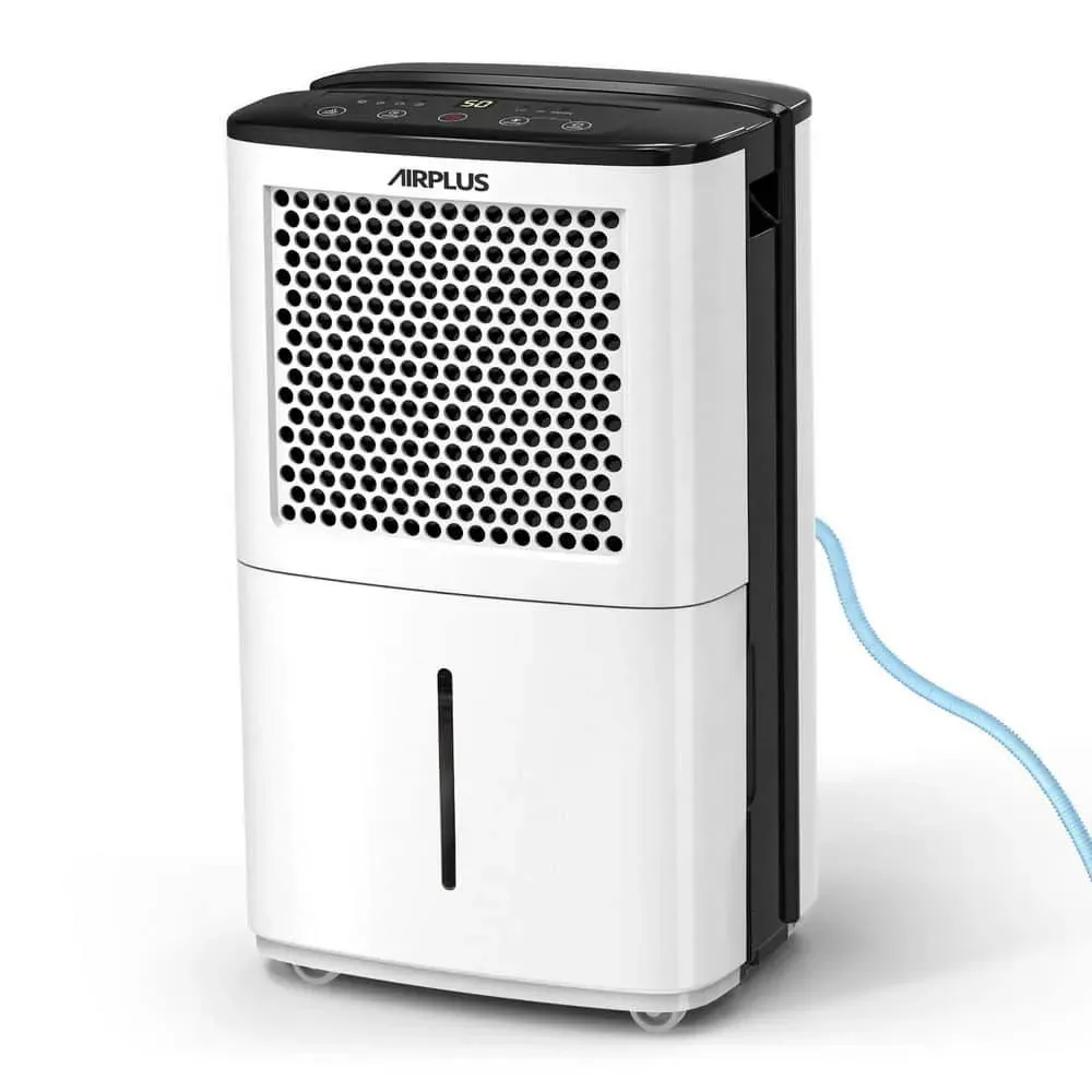 Edendirect 38 pt. 2000 sq. ft. Portable Dehumidifier in White with Auto Defrost, Anionic Air Mode, Variable Speeds, Low Noise - image 1