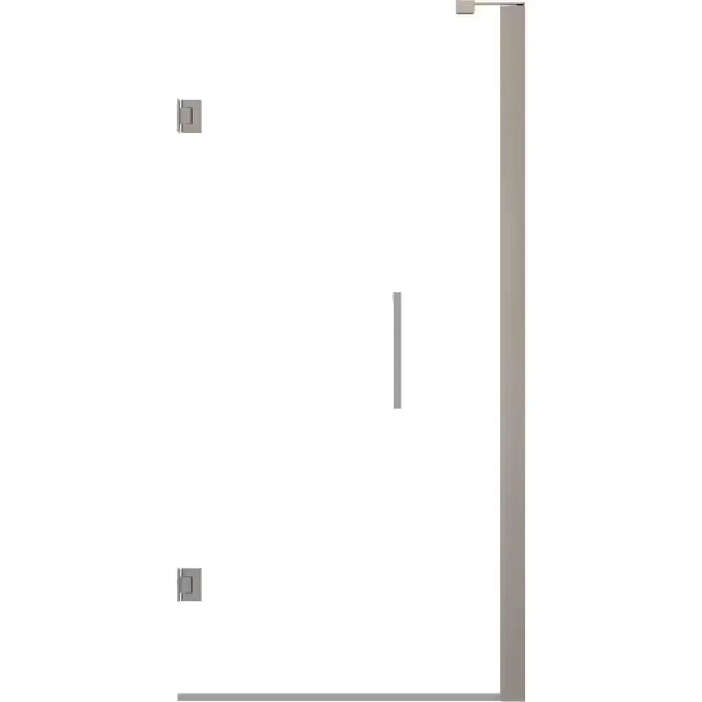 Delta Bridger Heavy Hinge 9.84 in. W x 3 in. D Frameless Pivot Shower/Tub Hardware Assembly Kit, Nickel (For 36-60 in. Doors) - image 1
