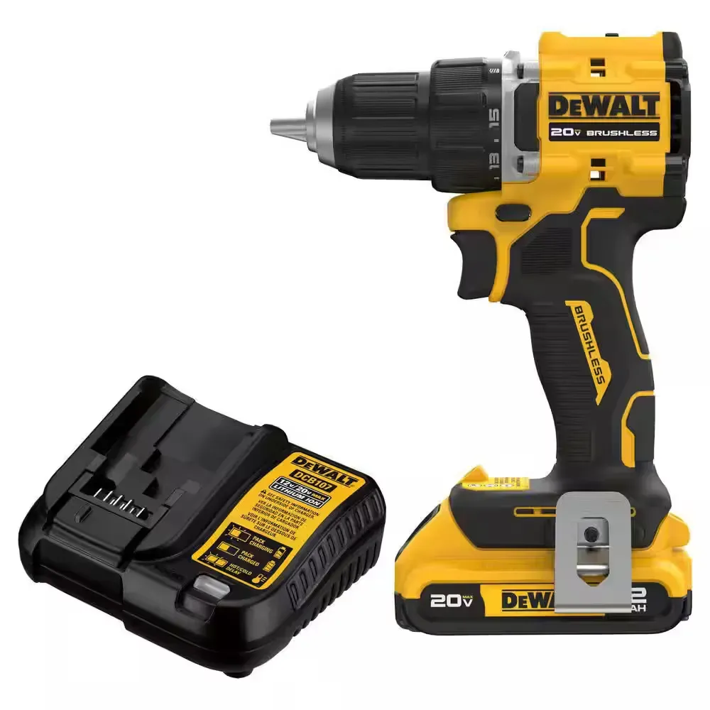 Atomic 20V Lithium-Ion Cordless Compact 1/2 in. Drill/Driver Kit with 2.0Ah Battery and Charger - image 1
