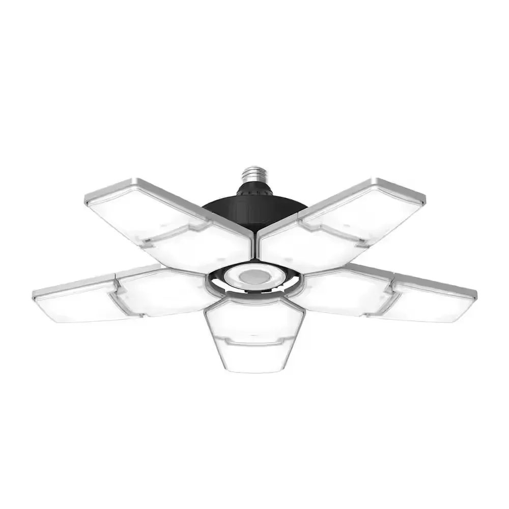 40-Watt Motion-Activated LED Garage Light with 10-Adjustable Panels, 372 LED Bulbs - image 1