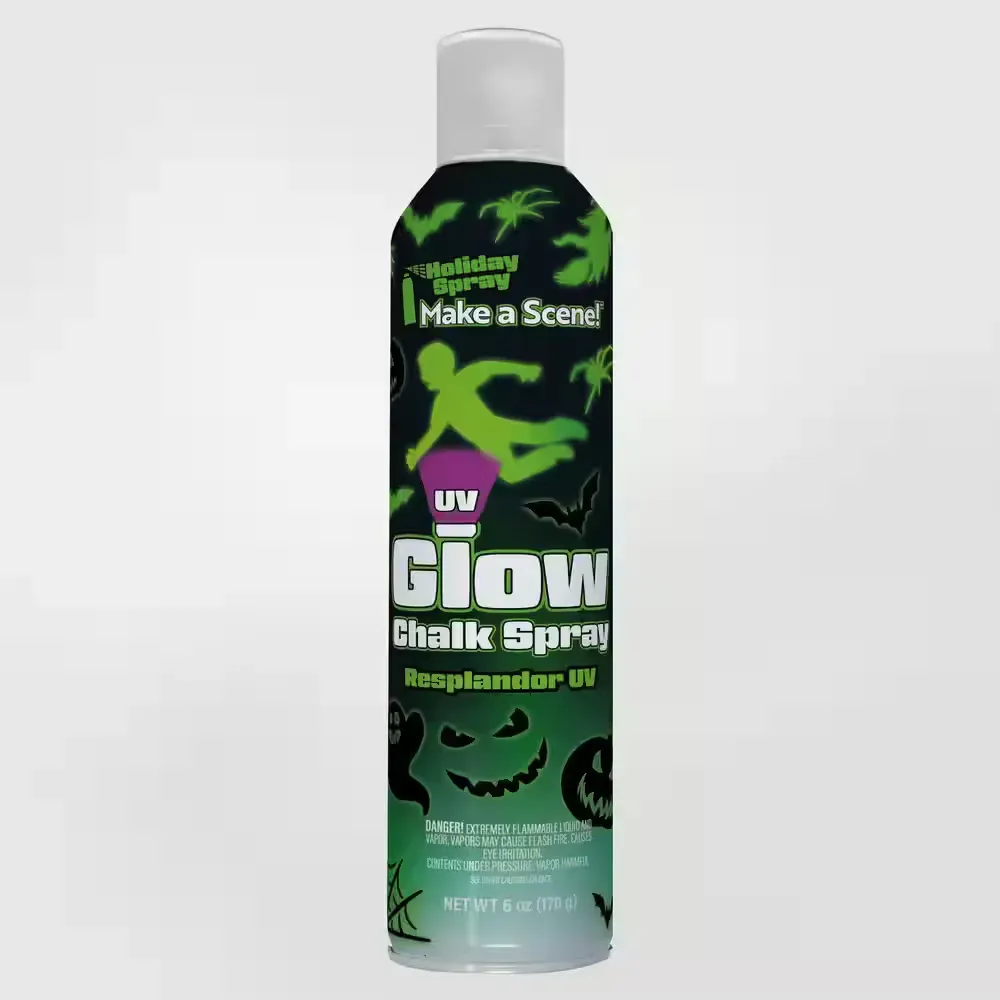 *** pack of 12***Glow-In-The-Dark Chalk Spray Window Decor - image 1