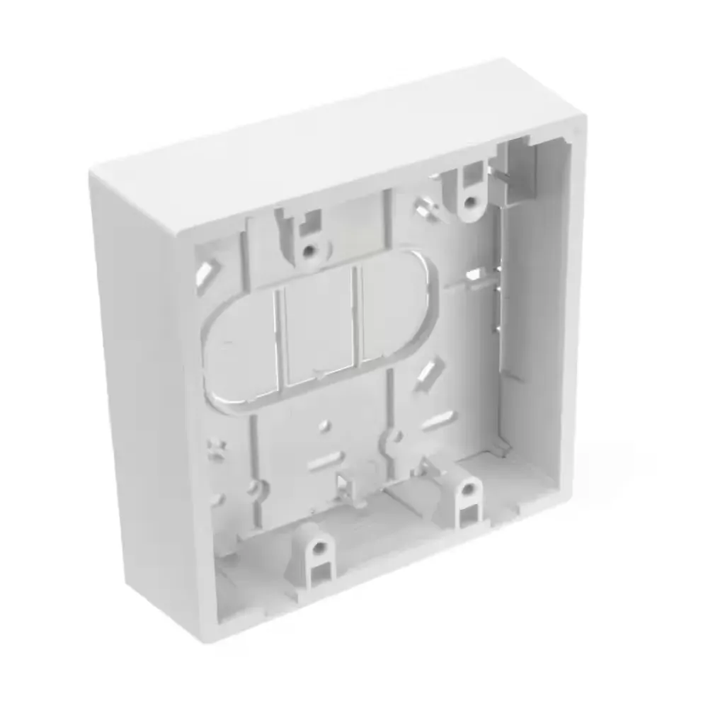 2-Gang 1.45 in. Box Depth Surface Mount Back Box, White 42777-2WB - image 1