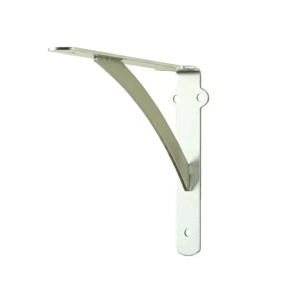 *** pack of 16***10 in. x 8 in. Satin Nickel Heavy-Duty Shelf Bracket - image 1