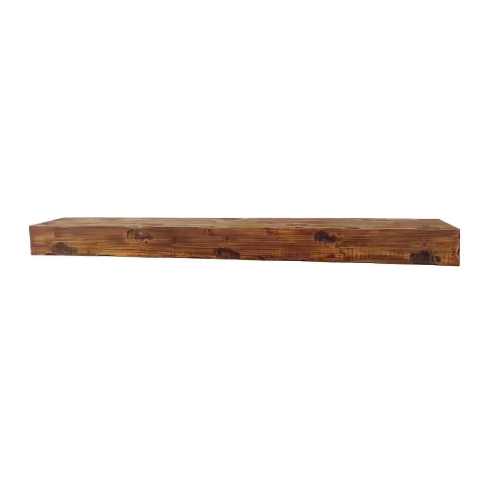 72 in. Rustic Fireplace Wall Cap Shelf Mantel - image 1