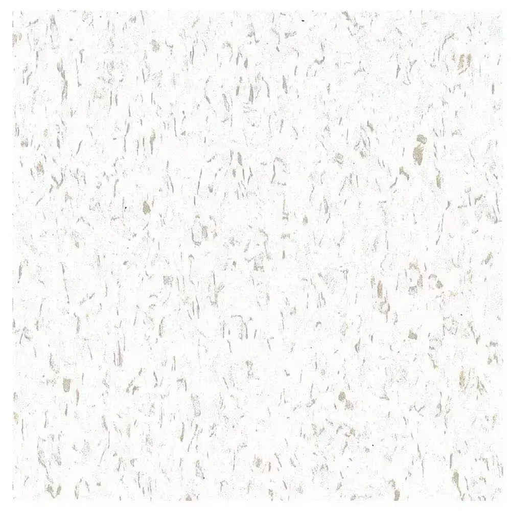 *** Pallet of 6 case (270sq. ft./carton)*** Imperial Texture Cool White 12 in. x 12 in. Water Resistant Glue-Down Vinyl Floor Tile (45 sq. ft./carton) - image 1