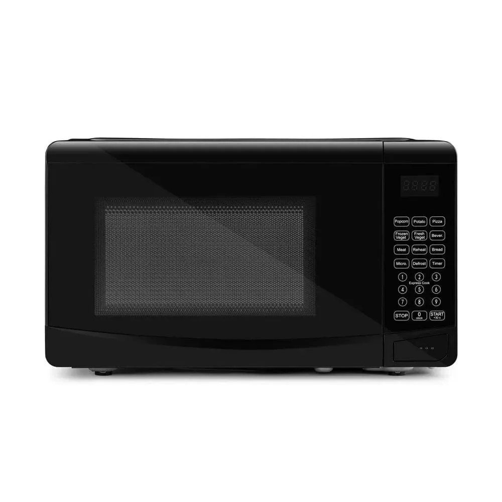 Continental Electric [0.7 Cubic Feet Countertop Microwave in Black Glass Plate Included] - image 1