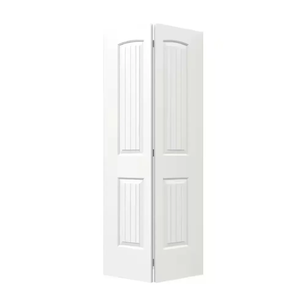 36 in. x 80 in. Santa Fe White Painted Smooth Molded Composite Closet Bi-Fold Door - image 1