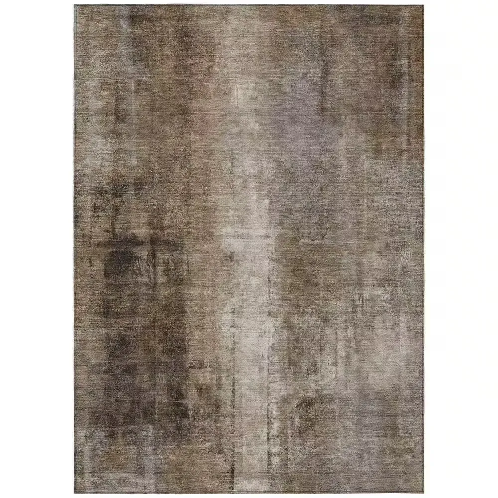 Chantille Machine Washable Indoor/Outdoor Abstract ACN1980 Brown 5 ft. x 7 ft. 6 in. Area Rug - image 1
