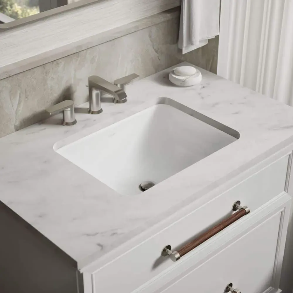 KOHLER Caxton 20.4 in. x 15.75 in. Undermount Bathroom Sink in White Vitreous China - image 1