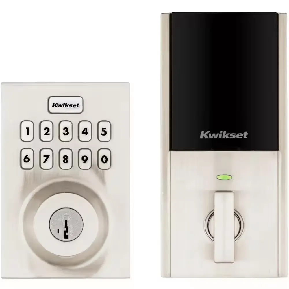 HomeConnect 620 Satin Nickel Contemporary Z-Wave Long Range Enabled Keypad Smart Lock with Convenient Keyless Entry - image 1