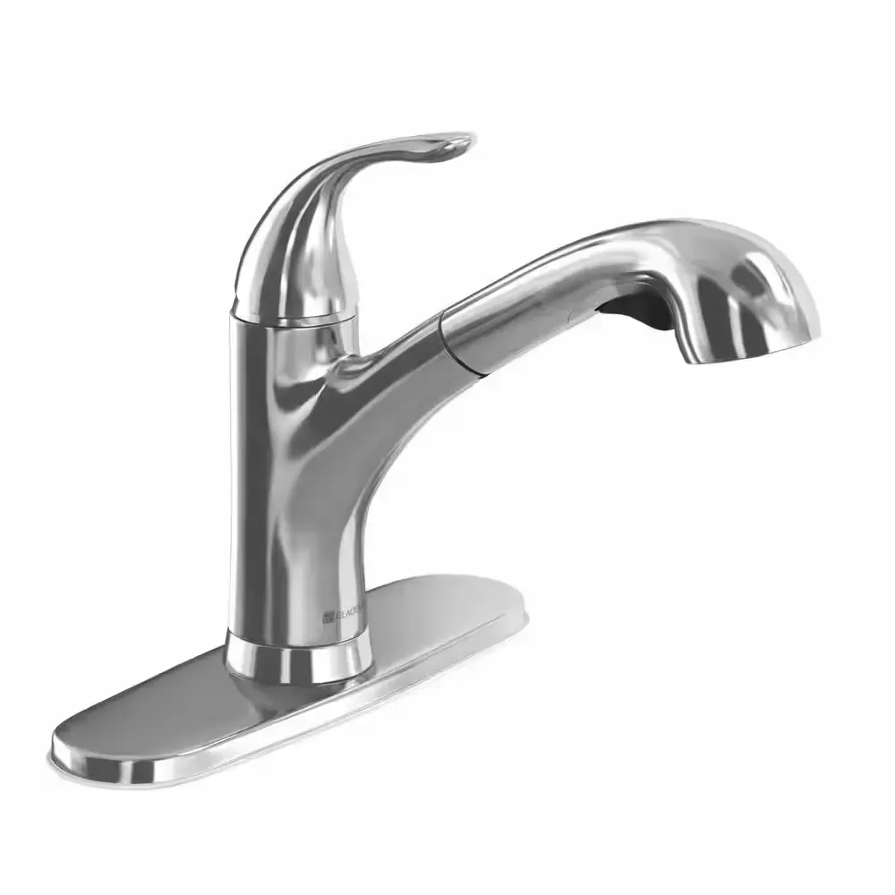 Market Single-Handle Pull-Out Sprayer Kitchen Faucet in Polished Chrome - image 1