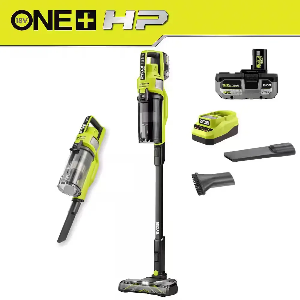 ONE+ HP 18V Cordless Pet Stick Vacuum Cleaner Kit with 4.0 Ah HIGH PERFORMANCE Battery and Charger - image 1