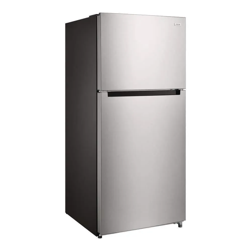 Vissani 18.1 cu. ft. Top Freezer Refrigerator in Fingerprint Resistant Stainless Steel Look, Garage Ready - image 1