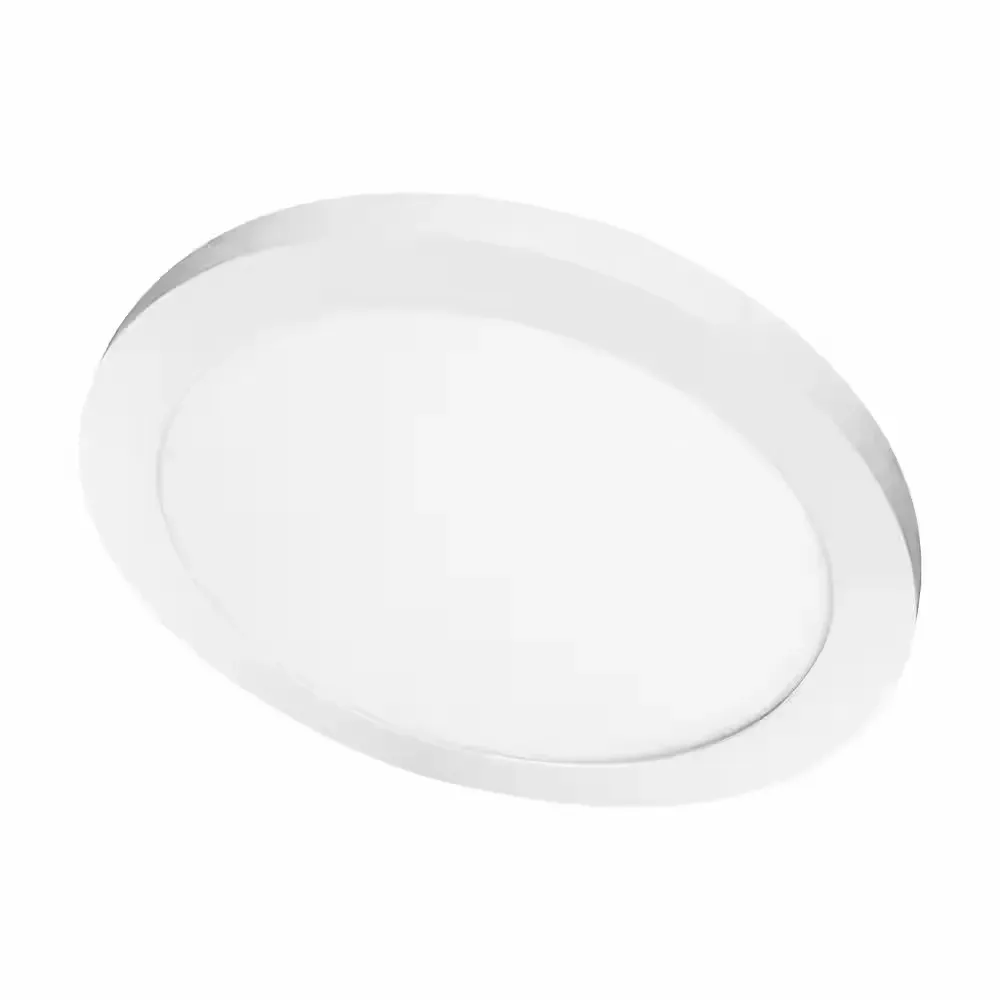 15 in. 22.5-Watt Dimmable White Integrated LED 1650 Lumens Round Flat Panel Flush Mount Ceiling Light Color Change 5CCT - image 1