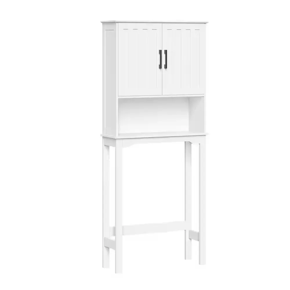 Monroe 27.38 in. W x 9.19 in. D x 63.75 in. H Over the Toilet Storage Spacesaver Bathroom Medicine Storage Cabinet - image 1