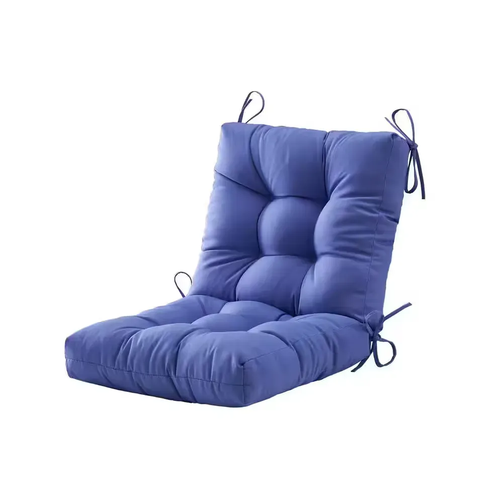 L40"xW20"xH4"Outdoor Chair Cushion Tufted Outdoor Cushion Seat & Back Floral Patio Furniture Cushion w/Tie in Gre - image 1