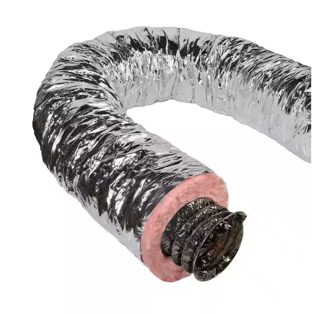 ***Pallet of 7 pieces of 6 inches and I piece of 10 inches***6 in. x 25 ft. Insulated Flexible Duct R8 Silver Jacket - image 1