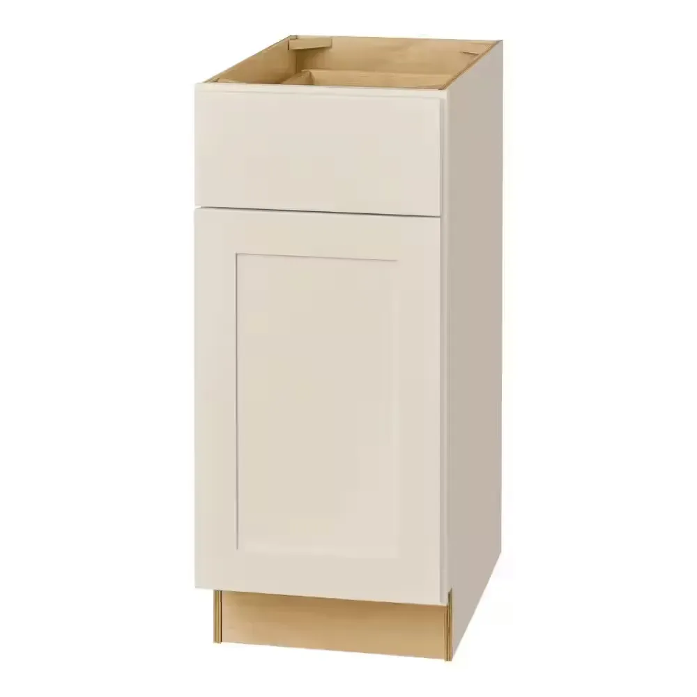 Avondale 15 in. W x 24 in. D x 34.5 in. H Ready to Assemble Plywood Shaker Base Kitchen Cabinet in Antique White - image 1