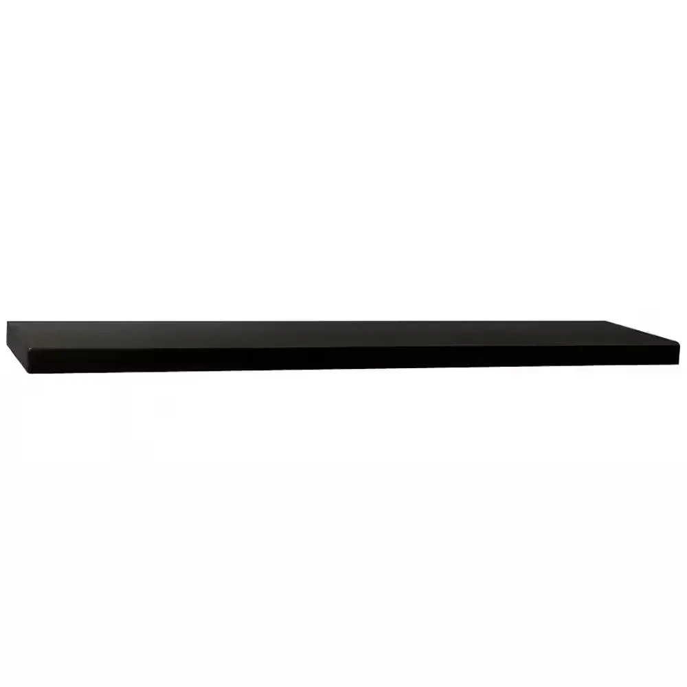 8 in. D x 36 in. L x 1-1/4 in. H Black Slim Shelf - image 1