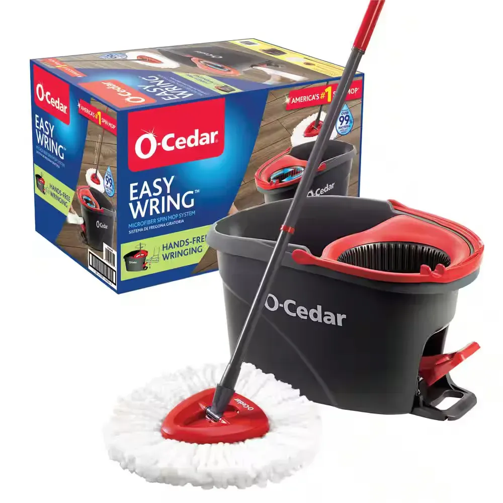 EasyWring Microfiber Spin Mop with Bucket System - image 1