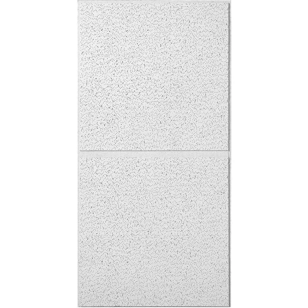 USG Ceilings 2 ft. x 4 ft. Radar Illusion Two/24 White Shadowline Tapered Edge Lay-In Ceiling Tile, case of 6 (48 sq. ft. ) - image 1