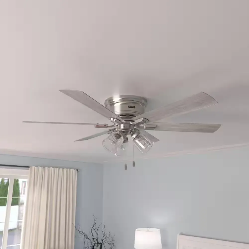 Alvarado 52 in. Indoor Brushed Nickel Ceiling Fan with Light Kit - image 1