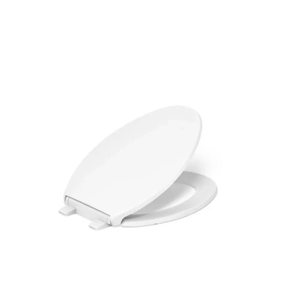 KOHLER Wellworth Elongated Grip Tight Bumpers Toilet Seat in White - image 1
