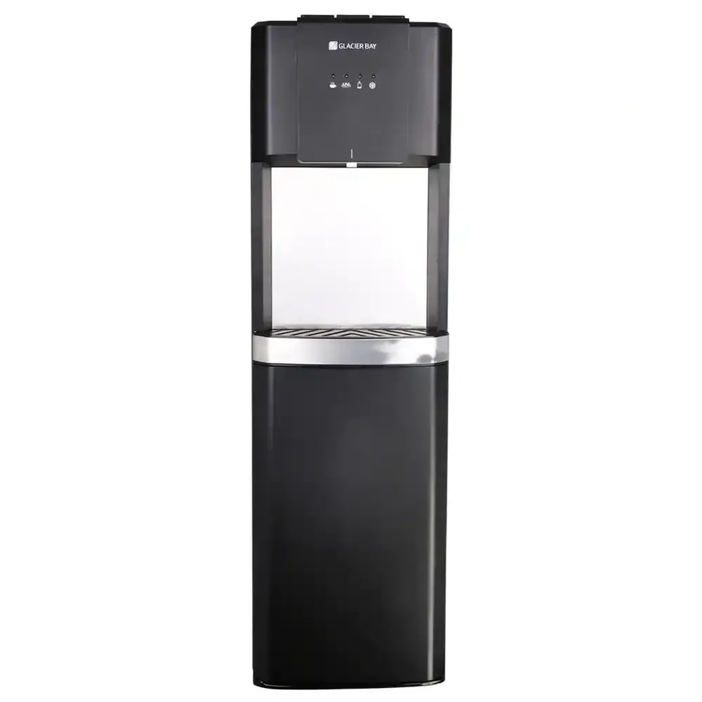 Matte Black and Stainless Steel Bottom Load Water Dispenser - image 1