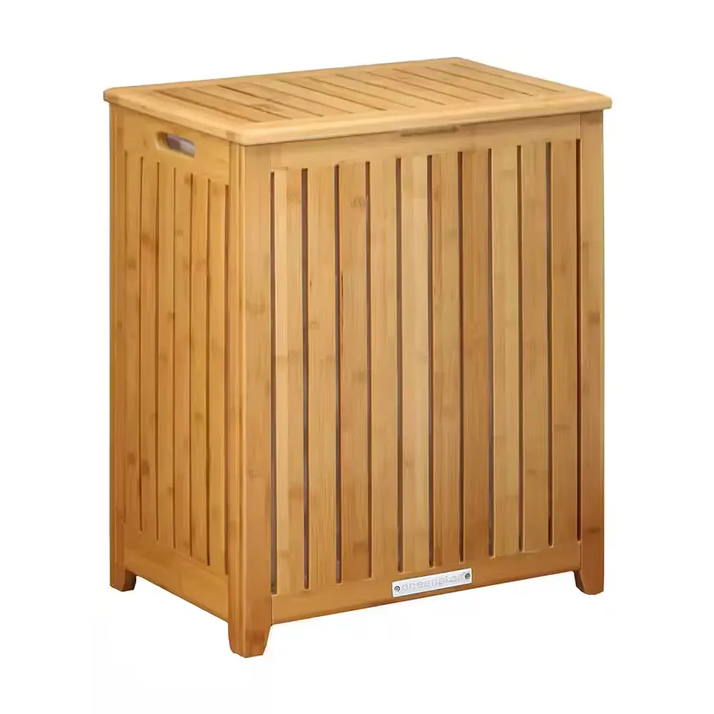 Spa-Style Bamboo Laundry Hamper - image 1