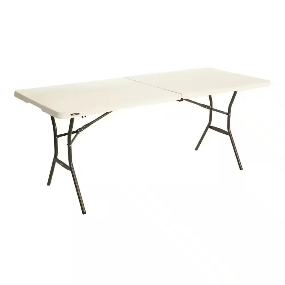 6 ft. Fold-in-Half Table: Almond - image 1